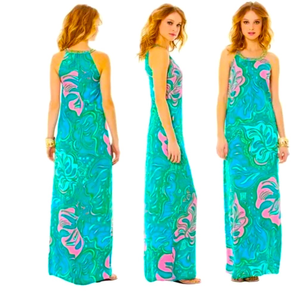 NWT LILLY PULITZER FRANCONIA MAXI MULTI LILLY LOUNGE HOLY GRAIL! RARE FIND!